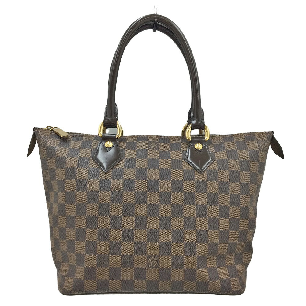 K　質屋　中古　LOUIS VUITTON　サレヤPM　N51183　VI2076　本体のみ　送料込　お買い得　特別価格　普段使い　ダミエ　エベヌ　茶色　ブラウン　トートバッグ　ハンドバッグ　レディース　おしゃれ　ルイヴィトン　鹿沼　31003149310-244k