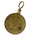 K ペンダントトップ メープルリーフコイントップ 金貨 1/10OZ K24 K18 送料込 特別価格 お買い得 4.2g ゴールド レディース 女性 メンズ 男性 資産 財産 金 アクセサリー 中古 質屋かんてい局 鹿沼店 31032959310-85K