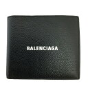 バレンシアガ 革財布 レディース T【BALENCIAGA】 二つ折り財布　スリム財布　594135　革　ブラック　札入れ　カード入れ　小銭入れ　メンズ　レディース　ユニセックス【バレンシアガ】【大特価価格】【かんてい局宇都宮戸祭店】31019089317-3tn