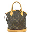 T【LOUIS VUITTON】ロックイット M40102 モノグラム ブラウン PVC ヌメ革 手持ちバッグ レディース 中古【ルイヴィトン】【質屋かんてい局...