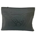 T【Vivienne Westwood】ヴィヴィアンウエストウッド クラッチバッグ メンズ レディース ユニセックス ブラック レザー 手持ちバッグ【ヴィヴィ...