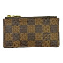 T【LOUIS VUITTON】ポシェット・クレ N62658 コインケース 小銭入れ ダミエ ブラウン 小物入れ 中古【ルイ ヴィトン】【質屋かんてい局宇都宮...