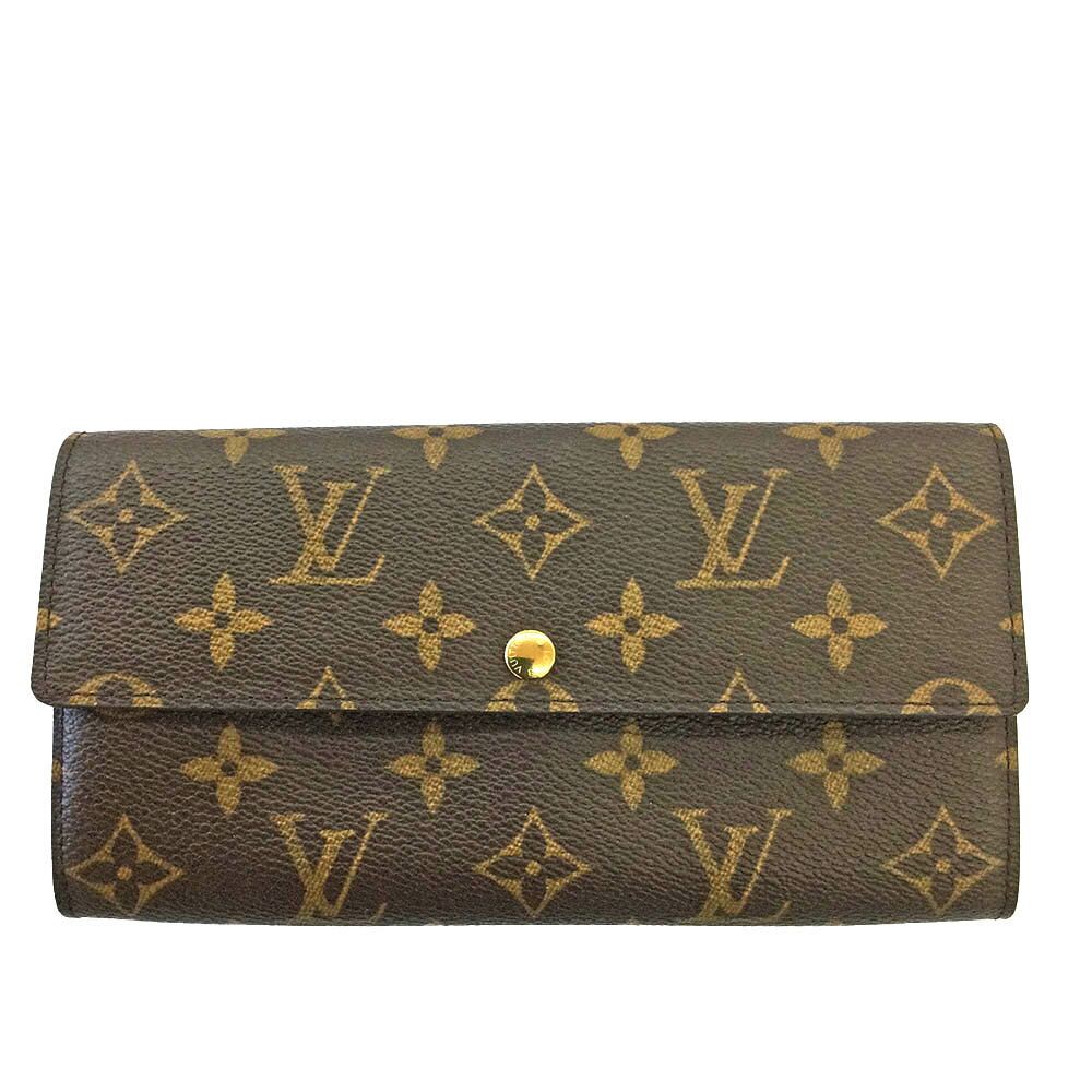 T【LOUIS VUITTON】【ルイ ヴィトン】 ポルトフォイユ・サラ 　旧型　モノグラム　ブラウン　M61734　長財布　札入れ有り　小銭入れ有り　カード収納有り　メンズ　レディース　男女兼用【大特価価格】【かんてい局宇都宮戸祭店】31018979317-62tn