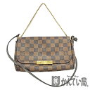 U【中古】LOUIS VUITTON【ルイ・ヴィトン】フェイボリットPM　 N41276　ダミエ　エベヌ　ブラウン　人気 　チェーンショルダーバッグ　クロスボディバッグ　オシャレ　レディース【かんてい局宇都宮店】31004279315-281u-r