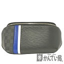 U【中古】LOUIS VUITTON【ルイ・ヴィトン】バムバック　 M56610　ダミエグラフィット　エピ　ノワール　ブラック　人気 　ショルダーバッグ　クロスボディバッグ　カジュアル　メンズバッグ【かんてい局宇都宮店】31006539315-23u-r