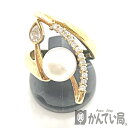 U【中古】【K18】 パールリング 11.5号 K18 D0.29ct パール約8.1mm ゴールド 指輪 リング 6.3g【大特価価格】【かんてい局宇都宮店】...