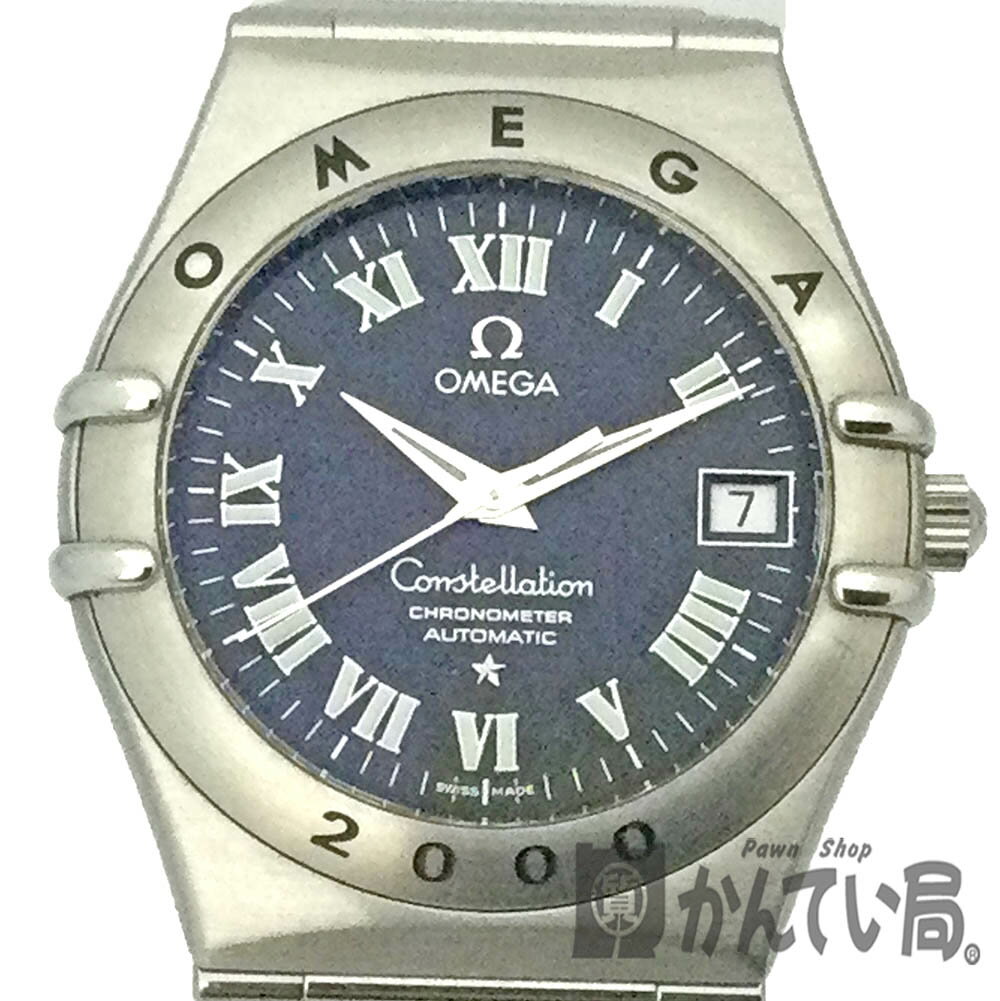 T【OMEGA】コンステレーションミレニアム　1504.50　ブラック文字盤　ステンレススチール　SS　時計　自動巻き　オートマティック　男性　メンズ　中古【オメガ】【かんてい局宇都宮戸祭店】31000059317-13t-ht