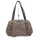 K　LOUIS VUITTON　リヴィントンGM　N41158　FL3150　布袋　ダミエ　エベヌ　送料込　お買い得　特別価格 　ハンドバッグ　肩掛け　女性　レディース　ルイヴィトン　中古　質屋かんてい局　鹿沼店　31004279310-276k-s