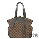 T【LOUIS VUITTON】ヴェローナMM　N41118　ショルダーバッグ　ダミエ　エベヌ　肩掛けバッグ　Wファスナー　ゴールド金具　ブラウン　ショルダー調節可能　レディース　可愛い　普段使い　お出かけ　中古 【ルイヴィトン】【かんてい局宇都宮戸祭店】31003149317-61tn