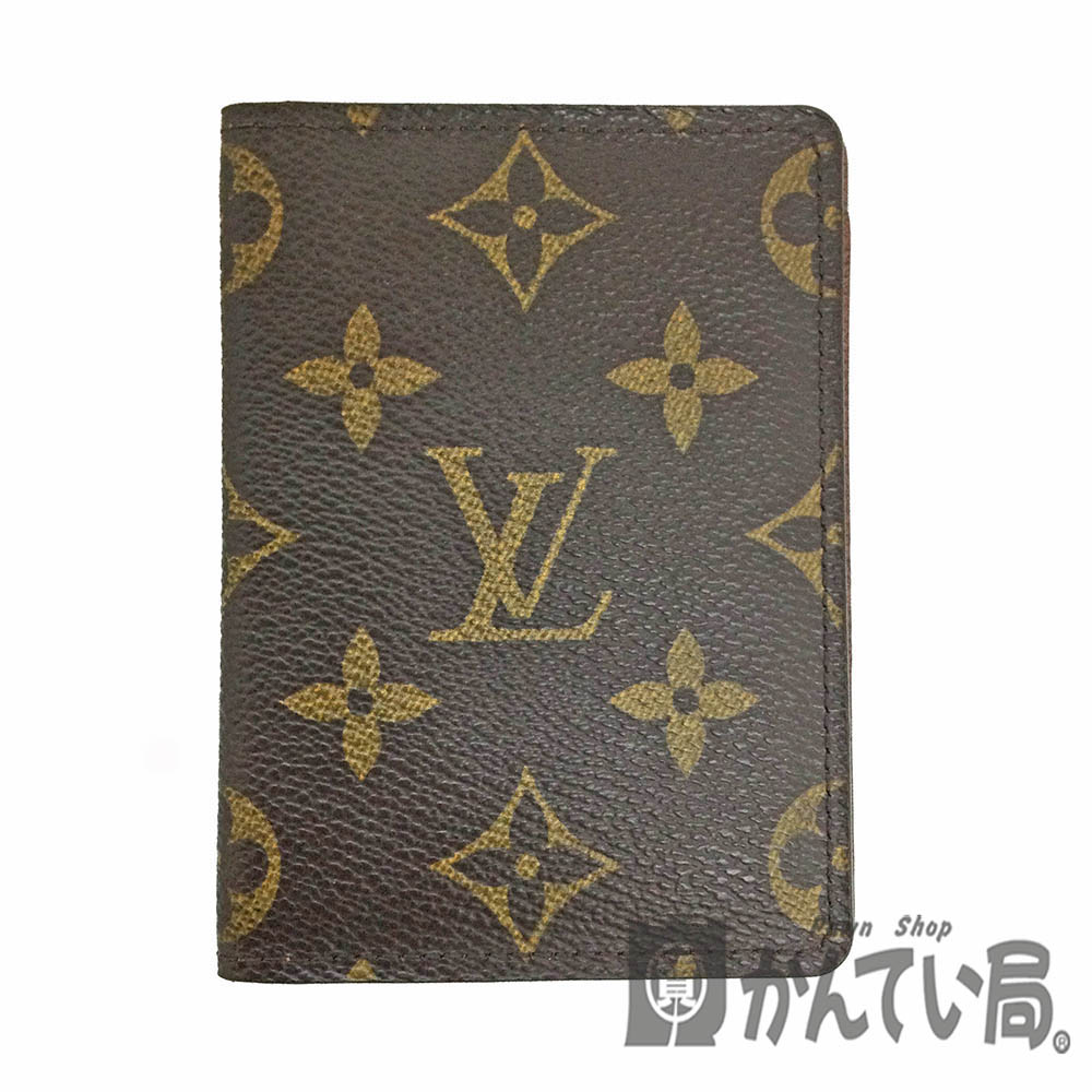 ルイ・ヴィトン 名刺入れ T【LOUIS VUITTON】M66541 ポルトカルト・パスヴェルティカル　モノグラム　パスケース　定期入れ　カードケース　カード入れ　名刺入れ　名刺ケース　ブラウン系 　男女兼用　ユニセックス　【ルイヴィトン】 【質屋かんてい局宇都宮戸祭店】31024639317-5ts