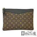 T【LOUIS VUITTON】 デイリーポーチ　M62048　モノグラム　ノワール　クラッチバッグ　セカンドバッグ　ブラウン×ブラック　マルチケース　黒　茶　本品のみ　男女兼用　ユニセックス　お買得　送料込み　中古【かんてい局宇都宮戸祭店】31013319317-16th