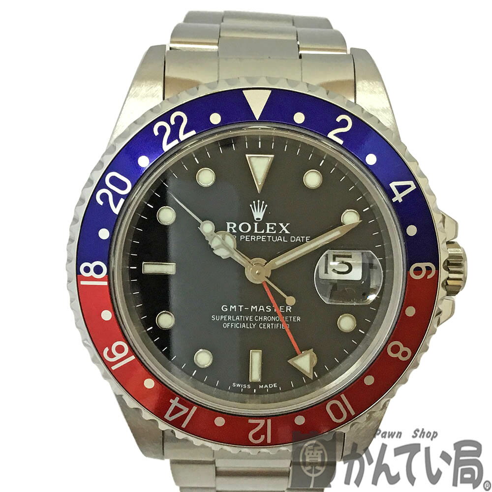 T【ROLEX】GMTマスター1　16700　ペプシ