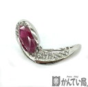 K ルビーリング Pt900 プラチナ 約6.2g R1.00ct D0.26ct 約10号 口頭鑑別 送料込 アクセサリー ジュエリー 女性 レディース ノンブランド お買い得 ファッションリング 中古 質屋かんてい局 鹿沼店 31031739310-286k