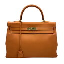 K HERMES ケリー35 ヴォーエプソン オレンジ 鍵 カデナ ショルダー ハンドバッグ 2WAYバッグ バッグ 定番 人気 レデイーズ 女性 エルメス 中古 質屋かんてい局 鹿沼店 P2500955k(4)
