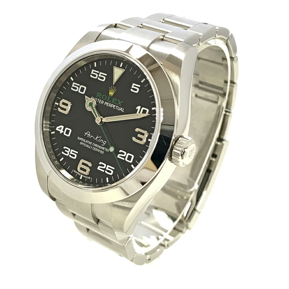 U【中古】【ROLEX】エアキング　116900　ランダム番(2020年頃製造)　箱付　ギャランティカード付 　ブラック文字番　タイミング調整・外装仕上げ済　日差+1秒【ロレックス】【かんてい局宇都宮店】31000049315-94