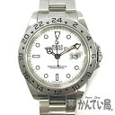 U【ROLEX】エクスプローラー2　16570　F番　2004年頃製造　ギャラ有　箱有　フルコマ　全コマ　SS　デイト表示　ホワイト文字盤　自動..