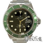 U【ROLEX】サブマリーナ・デイト　16610LV　M番　2007年頃製造　グリーンサブ　緑　黒文字盤　ブラック文字盤【ロレックス】【かんてい局宇都宮店】31000049315-29u