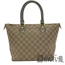 U【中古】LOUIS VUITTON【ルイ・ヴィトン】サレヤPM　 N51183　ダミエ　エベヌ　ブラウン　ハンドバック　エレガント　オシャレ　人気 　美品【かんてい局宇都宮店】31003149315-213u-r