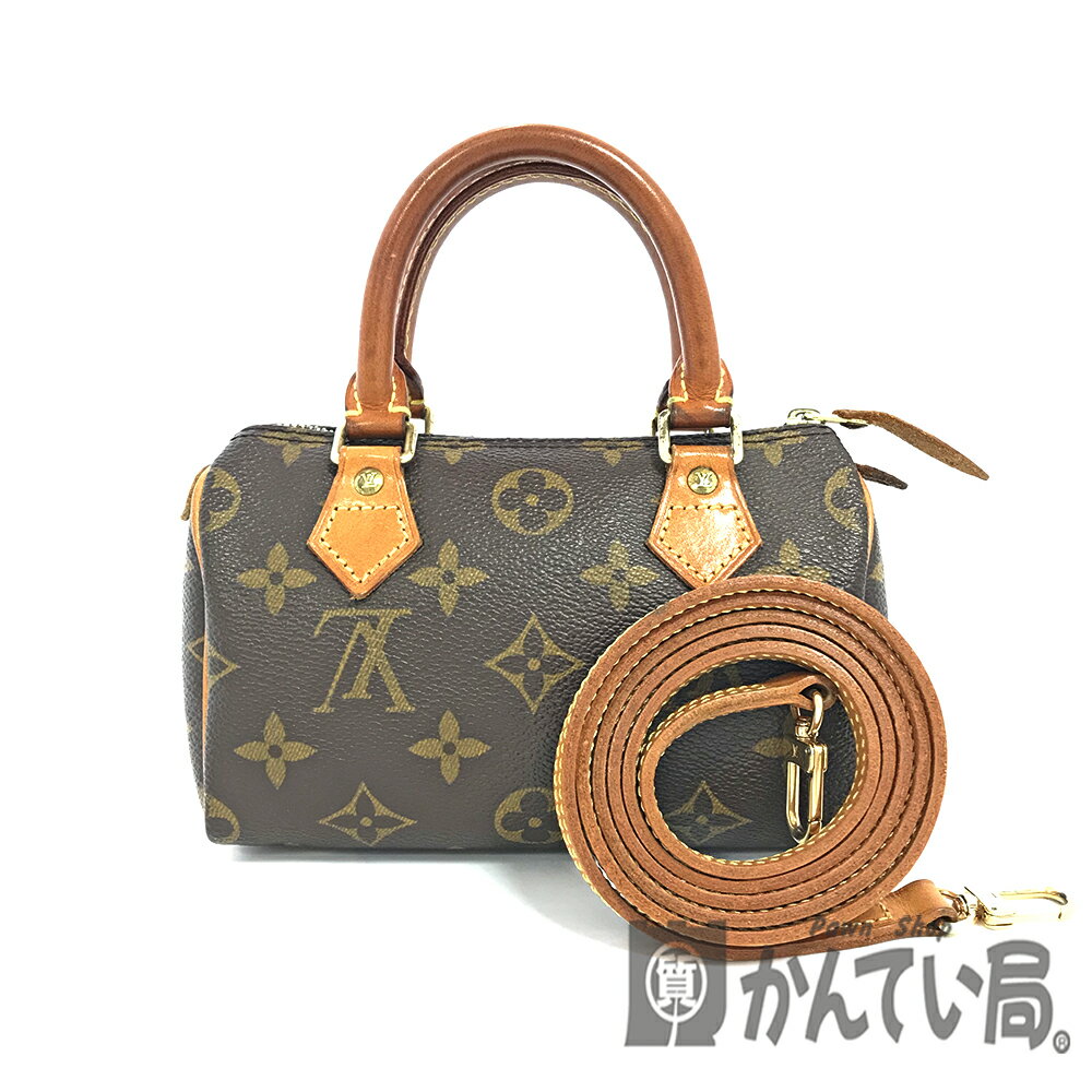 U【中古】【LOUIS VUITTON】ミニスピーディ M41534 モノグラム ショルダーストラップ有 ショルダーバッグ ハンドバッグ【ルイ ヴィトン】【かんてい局宇都宮店】31004279315-200u-b