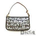 U【中古】【LOUIS VUITTON】アクセソワール・グラフィティ ポーチ　M92192　モノグラム　ブラウン　ホワイト　ハンドバッグ【ルイ・ヴィトン】【かんてい局宇都宮店】31012189315-33u-b