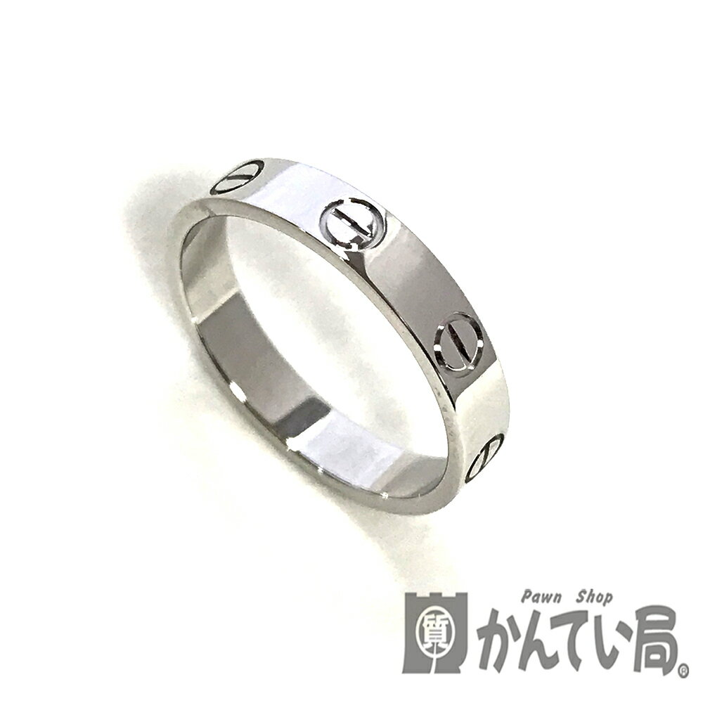 U【中古】【Cartier】ミニラブリング　K18WG　52(約12号)　ギャランティ有　ホワイトゴールド　金　3.3g　美品【カルティエ】【かんてい局宇都宮店】31034079315-20u-b