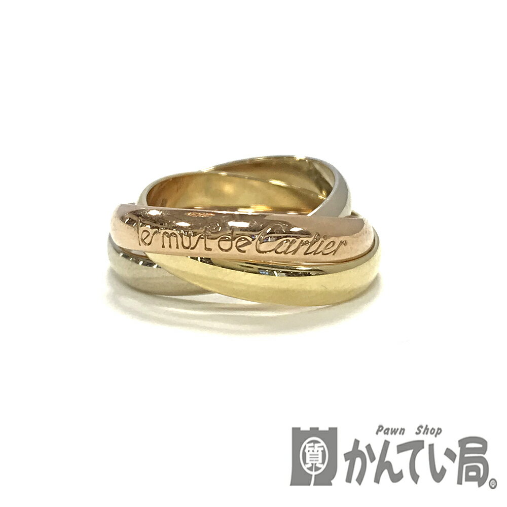 U【中古】【Cartier】トリニティリング　サイズ52(約12号)　7.5g　磨き仕上げ済み　K18　金　ゴールド　美品【カルティエ】【かんてい局宇都宮店】31034079316-15u-b