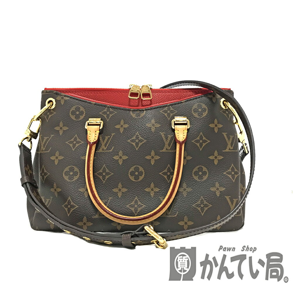 U【中古】【LOUIS VUITTON】パラスBB　 M41241　モノグラム　スリーズ　ブラウン　レッド　SP3154　ショルダーバッグ　美品【ルイ・ヴィトン】【かんてい局宇都宮店】31004279315-403u-f