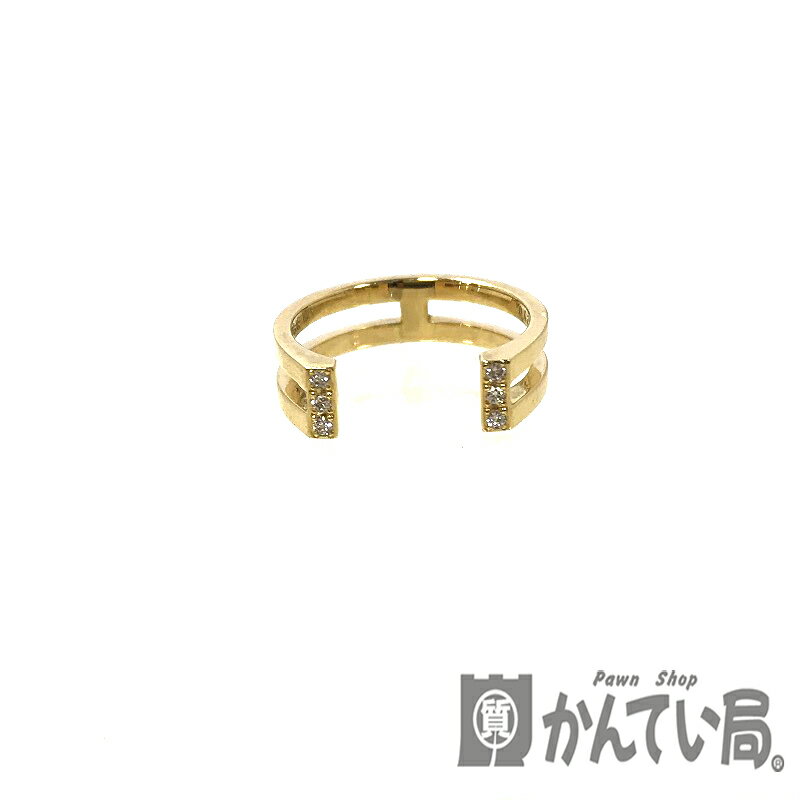 U【中古】【AHKAH】 アーカー ファッションリング ピンキーリング ゴールド 指輪 リング アクセサリー 3号 4.2g【かんてい局宇都宮店】31034150315-1u-b