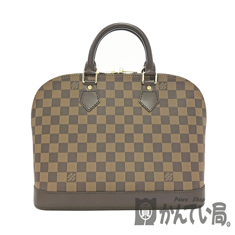 U【中古】LOUIS VUITTON【ルイ・ヴィトン】アルマPM　 N51131　旧型　ダミエ　エベヌ　ブラウン　ハンドバック　通勤バッグ　布袋付　鍵　オシャレ　人気 　美品【かんてい局宇都宮店】31003149315-301u-r