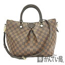 U【中古】LOUIS VUITTON【ルイ・ヴィトン】シエナMM　 N41546　ダミエ　エベヌ　ブラウン　ショルダーバッグ　ハンドバッグ　オシャレ　人気 【かんてい局宇都宮店】31005409315-115u-r