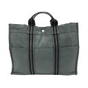 U【中古】【HERMES】【エルメス】　フールトゥトートMM　キャンバス　グレー　トートバッグ　レディース　メンズ　ユニセックス　【かんてい局宇都宮店】 31005429315-10u-o