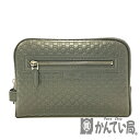 U【中古】GUCCI【グッチ】クラッチバッグ 419775 マイクログッチシマ ブラック ファスナー開閉式 セカンドバッグ メンズバッグ 布袋有 おしゃれ 美品【大特価価格】【かんてい局宇都宮店】 31013349315-10u-r