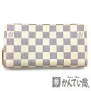 U【中古】LOUIS VUITTON【ルイ ヴィトン】ジッピーウォレット N41660 ラウンドファスナー長財布 ダミエ アズール ホワイト系 布袋付 人気 定番【かんてい局宇都宮店】31015589315-90u-r