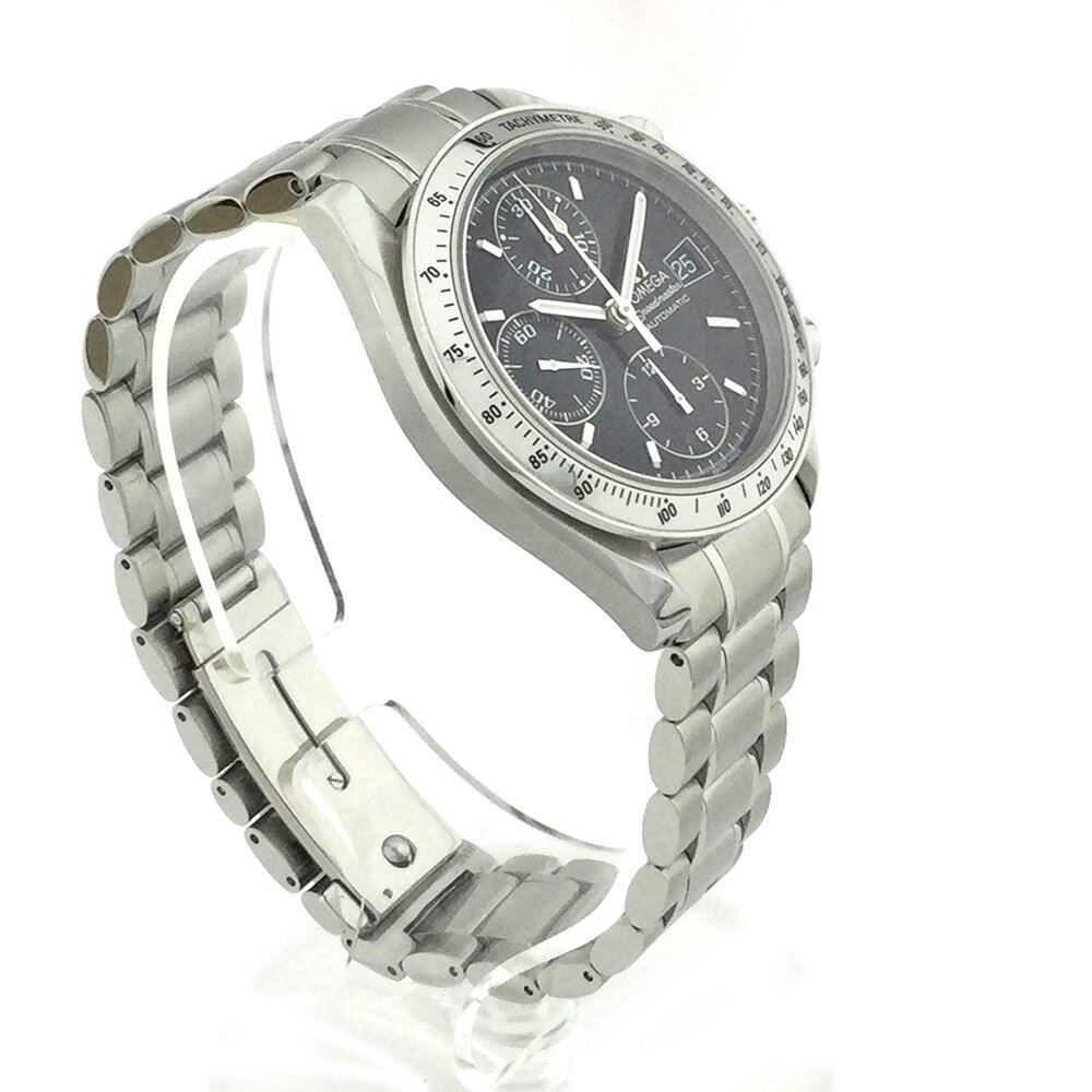 【O】【OMEGA】スピードマスターデイト　3513.50　外箱　箱　ギャランティカード　文字盤　ブラック系　腕時計　自動巻き　5気圧防水　メンズ　男性　腕時計　日付表示　クロノグラフ　ビジネス　定番　人気　中古【オメガ】【質屋かんてい局小山店】31000059310-72o-f