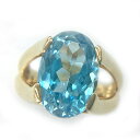 K ブルートパーズリング K18 プラチナ 約0.8g 約11号 6.73ct 送料込 色石 ファッション アクセサリー 宝石 女性 レディース ノンブランド ソーティング お買い得 特別価格 ラグジュアリー 中古 質屋かんてい局 鹿沼店 31031599310-551k