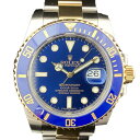 K【OH&新品仕上】ROLEX 116613LB ランダム番 外箱 箱 サブマリーナデイト 青サブ コマ ギャランティカード オーバーホール 仕上げ済 特別価格...