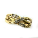 K ダイヤリング K18 約4.4g 約17.5号 0.25ct ダイヤ 送料込 色石 ファッション アクセサリー 宝石 女性 レディース ノンブランド お買い得 特別価格 ラグジュアリー 中古 質屋かんてい局 鹿沼店 31031599316-527k