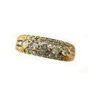 K ダイヤリング K18 約2.7g 約11号 0.50ct ダイヤ 送料込 色石 ファッション アクセサリー 宝石 女性 レディース ノンブランド お買い得 特別価格 ラグジュアリー 中古 質屋かんてい局 鹿沼店 31031599316-614k