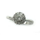 K ダイヤリング Pt900 プラチナ 約4.1g 約12.5号 0.50ct 送料込 お買い得 特別価格 ラグジュアリー 指輪 女性 レディース プレゼント ご褒美 宝石 ファッション 中古 質屋かんてい局 鹿沼店 31031739316-232k