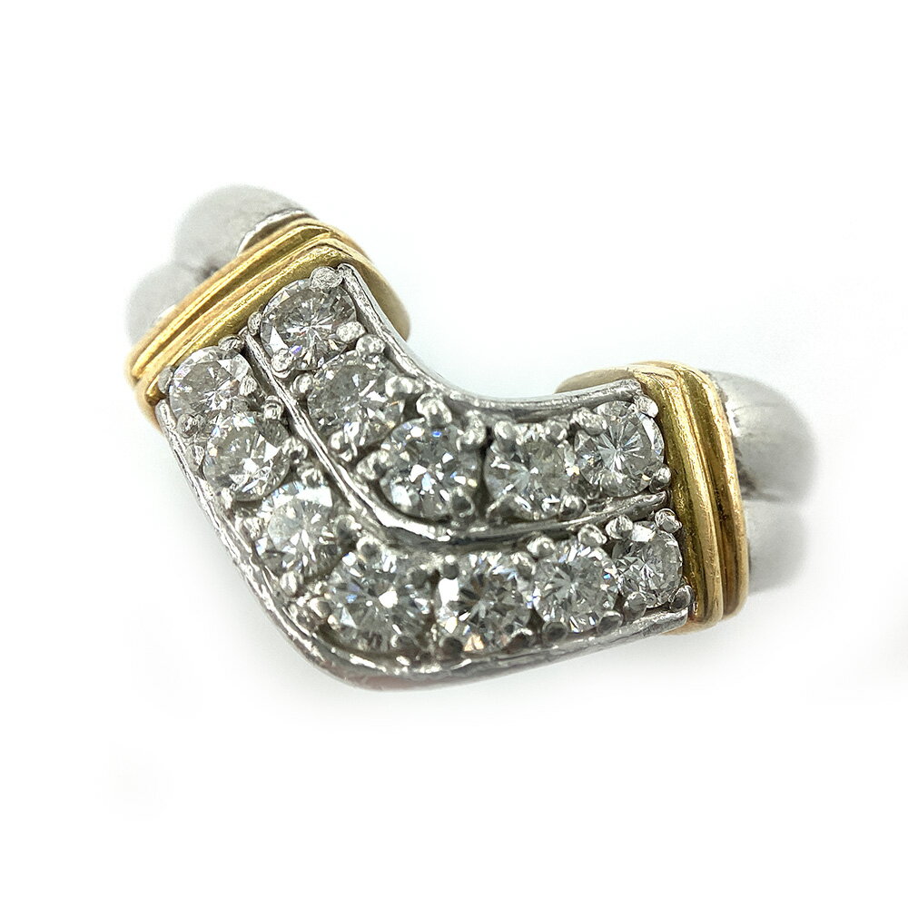 【中古】KK18Pt900ダイヤコ...