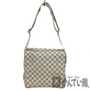 K LOUIS VUITTON ナヴィグリオ N51189 SR1026 ダミエ アズール ホワイト アイボリー メッセンジャーバッグ ショルダーバッグ 布袋 送料無料 貴重 レディース 女性 四角 大容量 布袋付き ルイヴィトン 中古 質屋かんてい 鹿沼店31012189310-77k