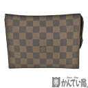 K　LOUIS VUITTON　ポッシュトワレ19　スペシャルオーダー　N47544　DU2057　送料無料　ダミエ　エべヌ　茶色　ブラウン　ポーチ　化粧　レディースルイ ヴィトン　中古　質屋かんてい局　鹿沼店　31012189310-39K