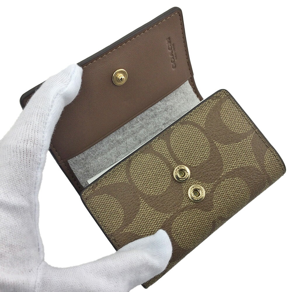 かんてい局栃木 楽天市場店のK　COACH　5連キーケース　77998　本体のみ　送料込　お買い得　特別価格　普段使い　シグネチャー　ブラウン　鍵入れ　　美品　レディース　女性　コーチ　中古　質屋かんてい局　鹿沼店　31023559310-17k｜アングル3