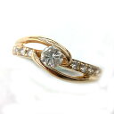 K ダイヤリング K18 約1.9g 約12号 0.30ct ダイヤ 送料込 色石 ファッション アクセサリー 宝石 女性 レディース ノンブランド お買い得 特別価格 ラグジュアリー 中古 質屋かんてい局 鹿沼店 P2501107k