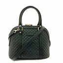 O【 GUCCI】【 グッチ】2WAY ショルダーバッグ 　449654　マイクログッチシマ　ブラック　レザー　 レディース バッグ　ショルダー 中古 送料無料　 ≪かんてい局小山店≫31008829318-1o-fh