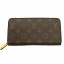 O 【LOUIS VUITTON】ジッピーウォレット M41894 モノグラム ローズバレリーヌ ブラウン ピンク 可愛い 長財布 人気 定番 ラウンドファスナ...