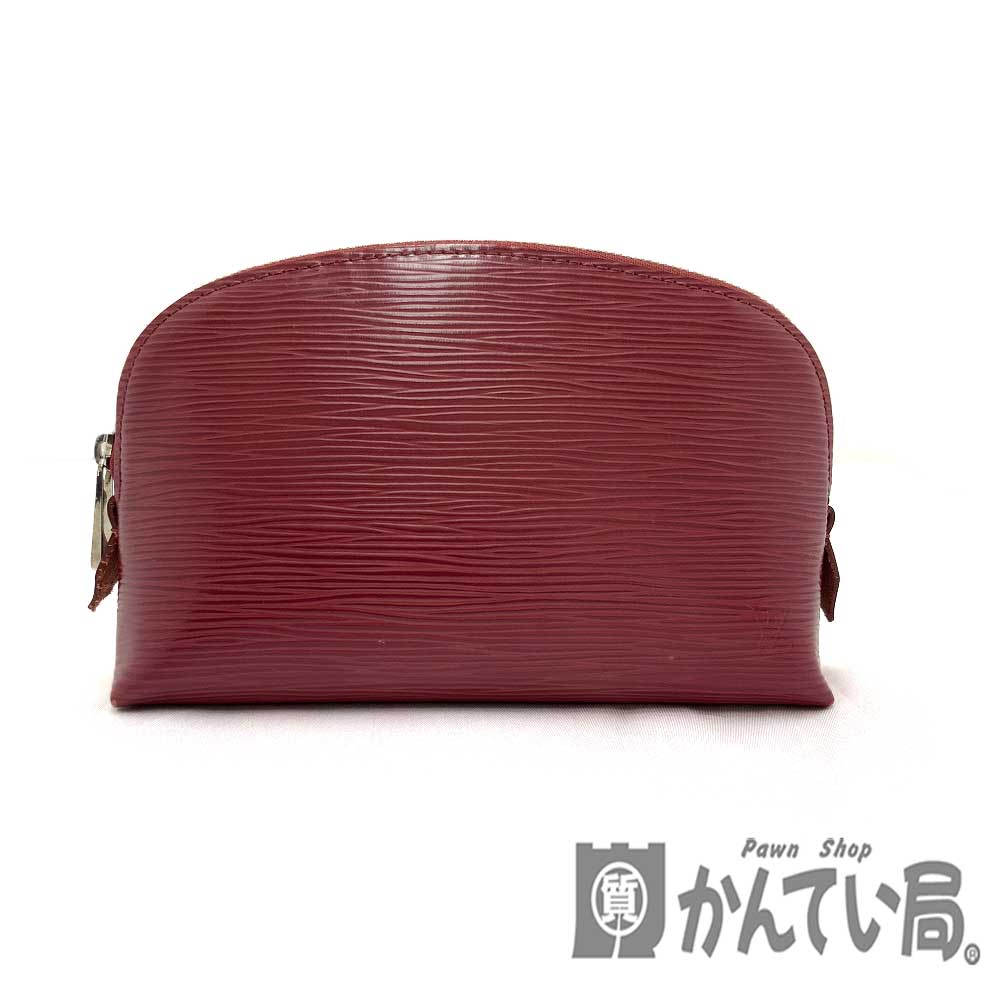 O 【ルイ・ヴィトン】 LOUIS VUITTON 　ポシェット・コスメティック　M40641　エピ　フーシャ　赤系　レディース　化粧ポーチ　ポーチ【中古】【質屋かんてい局小山店】31003140318-128o-s