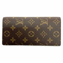 o【LOUIS VUITTON】【ルイ ヴィトン】 【未使用品】ポルトフォイユ プラザ M66540 モノグラム ブラウン 茶 長財布 男性 女性 メンズ レディース 中古【質屋かんてい局小山店】22-4279o-o