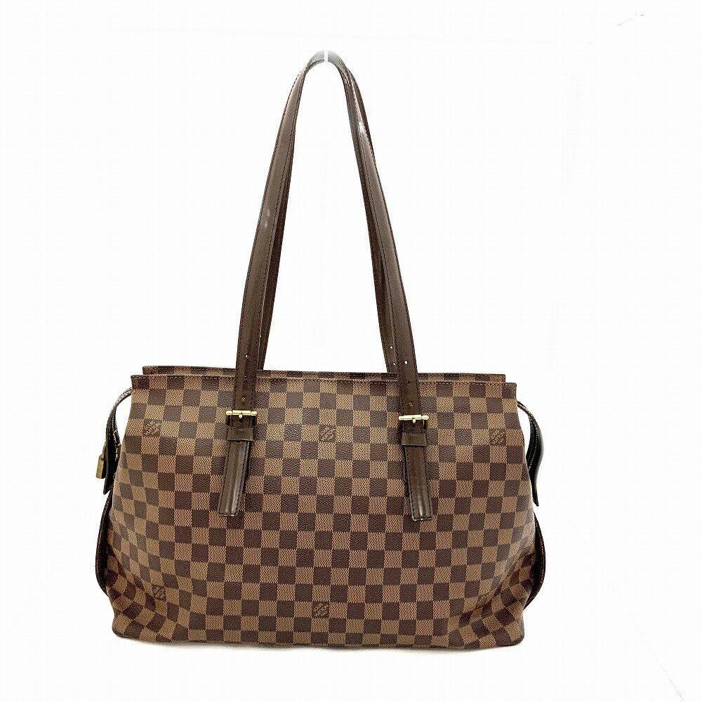 o 【LOUIS VUITTON】 チェルシー　N51119　トートバッグ　ダミエ　エベヌ　ブラウン　レディース　女性　ブラウン　茶色　お洒落【ルイ..