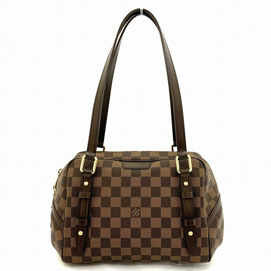 ルイヴィトン バッグ ダミエ（レディース） o 【LOUIS VUITTON】 リヴィントンPM　N41157　トートバッグ　ダミエ　エベヌ　ブラウン　レディース　女性 　定番　お洒落【ルイヴィトン】【質屋かんてい局小山店】31003140318-58o-y